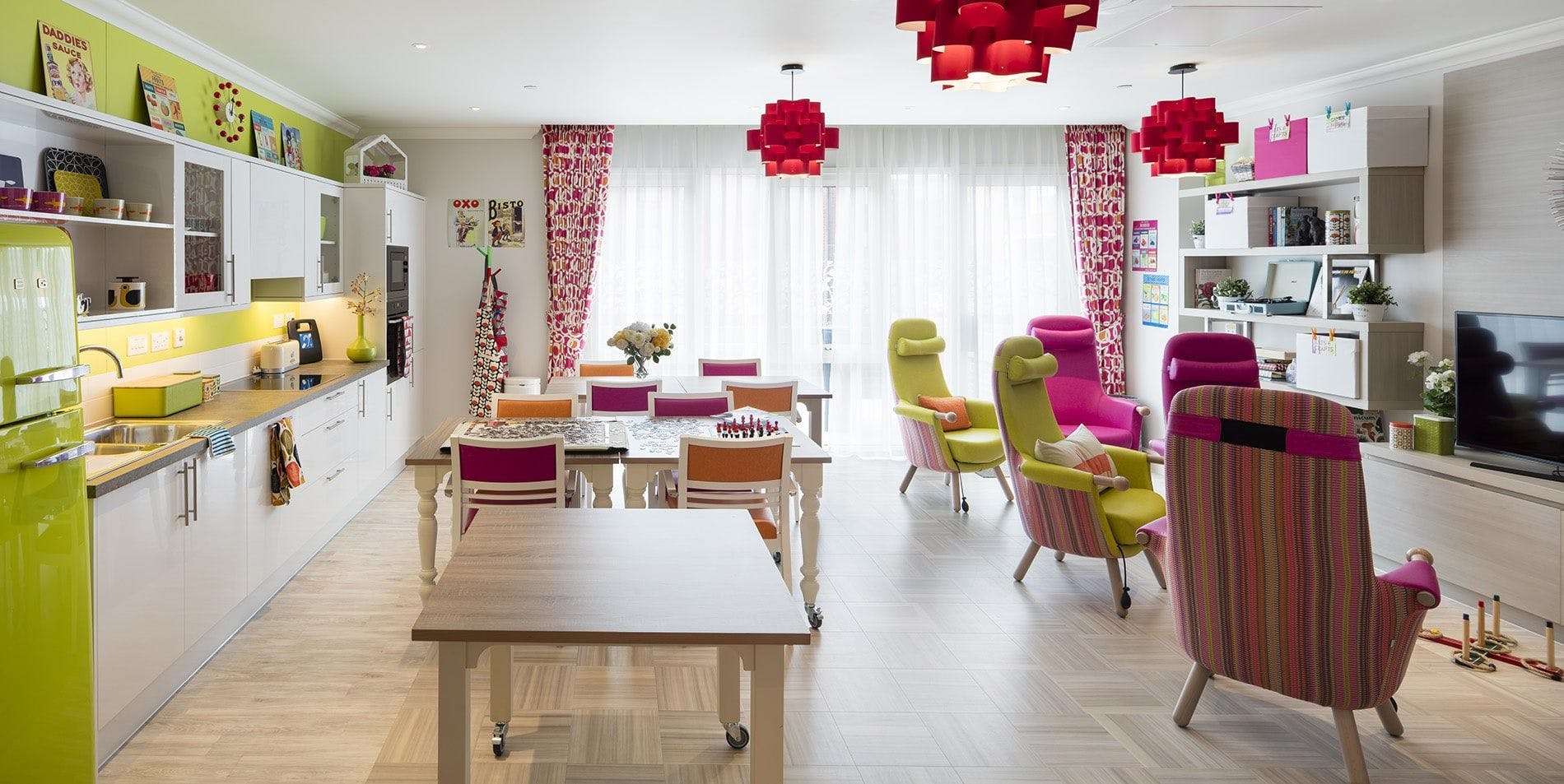 Salon at Camberley Heights Care Home in Camberley, Surrey