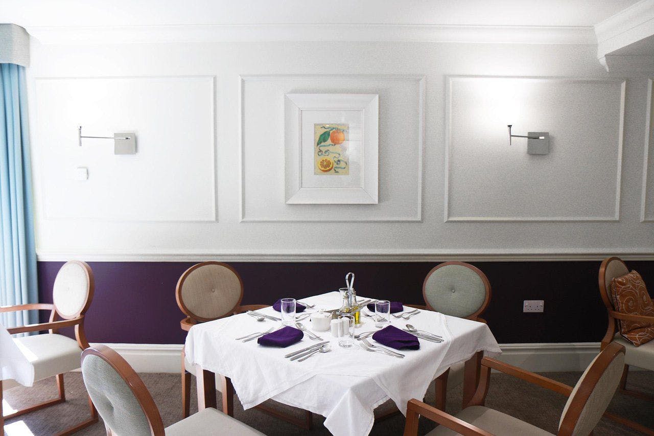 Dining Room at Roseberry Manor Care Home in Epsom, Surrey