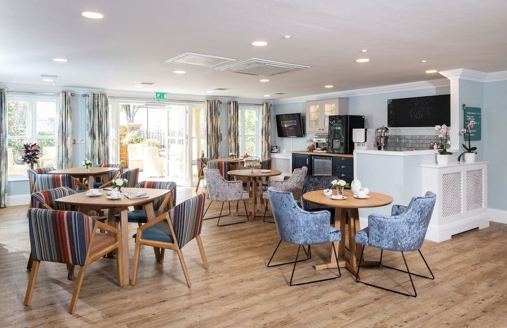 Cafe Area of Admiral Court Care Home in Leigh-on-Sea, Southern-on Sea